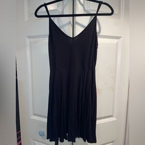 Black Women's V-Neck Slip Dress